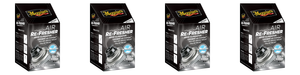 4x Meguiars Air Freshener | Black Chrome Scent | Permanently Eliminates Odors | New Car Fragrance