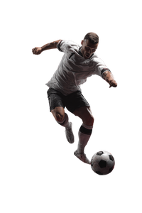 Soccer Player Action V5 Vinyl Car Decal Sticker – Waterproof & UV-Resistant 8.96"