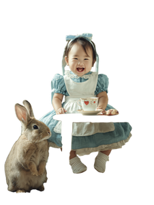 Alice Baby Smile Vinyl Car Decal Sticker – Waterproof & UV-Resistant 8.213333333333333"