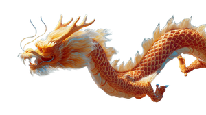 Golden Dragon Flight V10 Vinyl Car Decal Sticker – Waterproof & UV-Resistant 2.72"