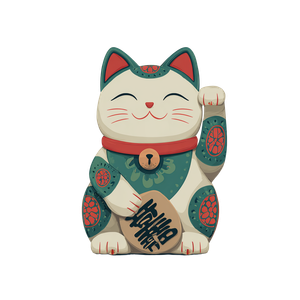 Lucky Cat V5 Vinyl Car Decal Sticker – Waterproof & UV-Resistant 3.4133333333333336"