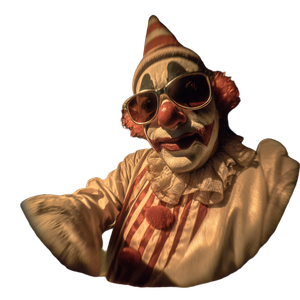 Nighttime Clown V2 Vinyl Car Decal Sticker – Waterproof & UV-Resistant 3.4133333333333336"