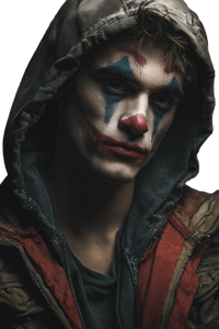 Joker-Style Portrait Vinyl Car Decal Sticker – Waterproof & UV-Resistant 4.4