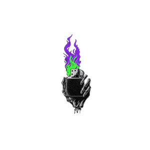 Skeleton Hand Lighter V2 Vinyl Car Decal Sticker – Waterproof & UV-Resistant 6.826666666666667"