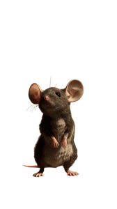 Golden Mouse Portrait Vinyl Car Decal Sticker – Waterproof & UV-Resistant 9.706666666666667"