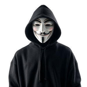 Masked Hoodie Figure V2 Vinyl Car Decal Sticker – Waterproof & UV-Resistant 6.826666666666667"