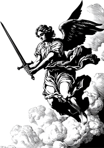Archangel Sticker Vinyl Car Decal Sticker – Waterproof & UV-Resistant 4.32"