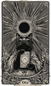 Black Cat Tarot Vinyl Car Decal Sticker – Waterproof & UV-Resistant 9.49333333333333