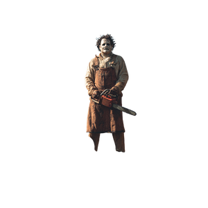 Leatherface In Pumpkin V3 Vinyl Car Decal Sticker – Waterproof & UV-Resistant 3.4133333333333336"