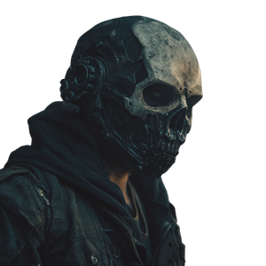 Mechanical Skull Mask Vinyl Car Decal Sticker – Waterproof & UV-Resistant 3.4133333333333336"