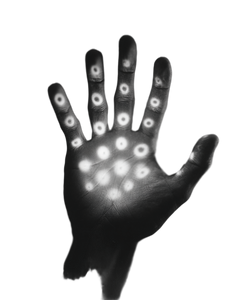 Glowing Hand Mystery Vinyl Car Decal Sticker – Waterproof & UV-Resistant 8.0"