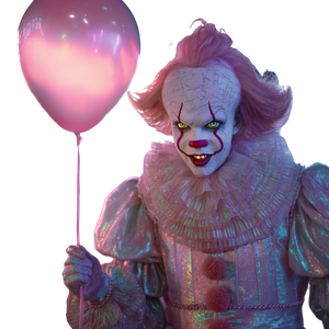 Iridescent Pennywise Vinyl Car Decal Sticker – Waterproof & UV-Resistant 3.4133333333333336"
