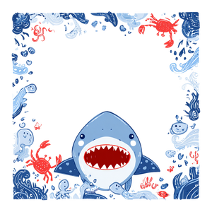 Cartoon Shark Illustration Vinyl Car Decal Sticker – Waterproof & UV-Resistant 3.4133333333333336" Cartoon Shark Illustration Vinyl Car Decal Sticker – Waterproof & UV-Resistant 3.4133333333333336"