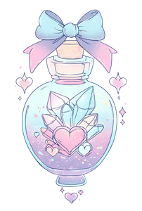 Pastel Goth Potion Vinyl Car Decal Sticker – Waterproof & UV-Resistant 8.853333333333333"