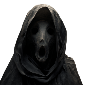 Ghastly Cloaked Figure Vinyl Car Decal Sticker – Waterproof & UV-Resistant 3.4133333333333336"