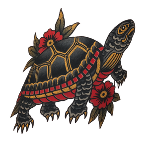 Sailor Jerry Turtle Vinyl Car Decal Sticker – Waterproof & UV-Resistant 6.826666666666667"