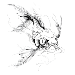 Anime Style Carp Vinyl Car Decal Sticker – Waterproof & UV-Resistant 3.4133333333333336"