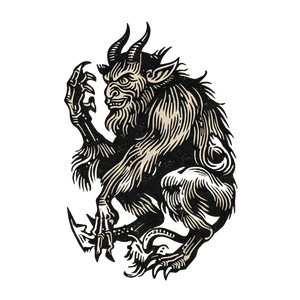 Krampus Tattoo V3 Vinyl Car Decal Sticker – Waterproof & UV-Resistant 6.826666666666667"