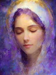 Mystical Virgin Mary Vinyl Car Decal Sticker – Waterproof & UV-Resistant 8.213333333333333"