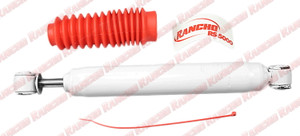Rancho RS5000X Shock Absorber | Gas Charged | Limited Lifetime Warranty | White Body With Red Boots | Progressive Valving Rancho RS5000X Shock Absorber | Gas Charged | Limited Lifetime Warranty | White Body With Red Boots | Progressive Valving