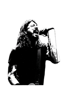Vintage Dave Grohl Print Vinyl Car Decal Sticker – Waterproof & UV-Resistant 4.1066666666666665"