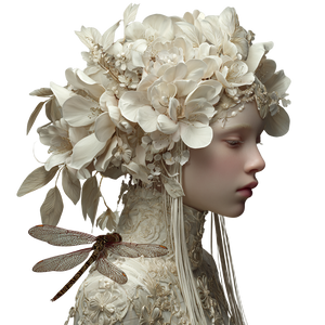 Ethereal Floral Maiden V4 Vinyl Car Decal Sticker – Waterproof & UV-Resistant 3.4133333333333336"