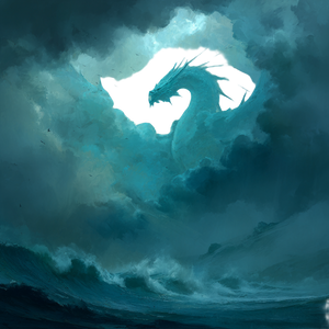 Teal Storm Dragon Vinyl Car Decal Sticker – Waterproof & UV-Resistant 3.4133333333333336" Teal Storm Dragon Vinyl Car Decal Sticker – Waterproof & UV-Resistant 3.4133333333333336"