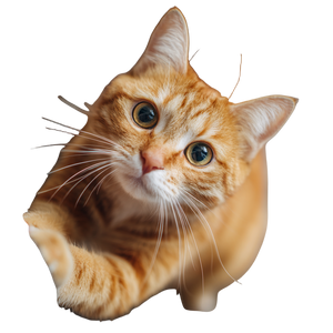 Orange Tabby Cat V29 Vinyl Car Decal Sticker – Waterproof & UV-Resistant 6.826666666666667"