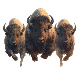 Fierce Charging Bison Vinyl Car Decal Sticker – Waterproof & UV-Resistant 6.826666666666667"