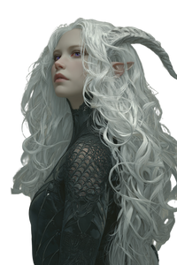 Elven Sci-Fi Woman Vinyl Car Decal Sticker – Waterproof & UV-Resistant 4.4