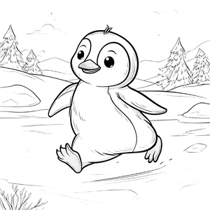 Sliding Penguin V2 Vinyl Car Decal Sticker – Waterproof & UV-Resistant 3.4133333333333336"