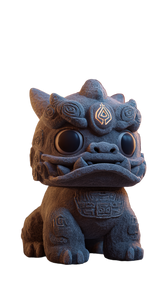 Chibi Stone Haetae Vinyl Car Decal Sticker – Waterproof & UV-Resistant 9.706666666666667"
