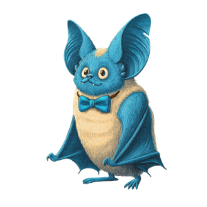 Blue Bat Bow Tie Vinyl Car Decal Sticker – Waterproof & UV-Resistant 3.4133333333333336"