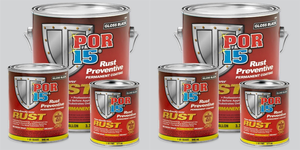 2x Destroy Old Rust & Prevent New Rust | Por 15 Semi-Gloss Black Rust Treatment, 1 Quart 2x Destroy Old Rust & Prevent New Rust | Por 15 Semi-Gloss Black Rust Treatment, 1 Quart