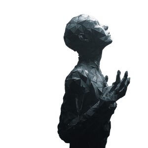 Polygonal Humanoid Evolution V2 Vinyl Car Decal Sticker – Waterproof & UV-Resistant 6.826666666666667"