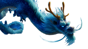 Elegant Blue Dragon V2 Vinyl Car Decal Sticker – Waterproof & UV-Resistant 5.4