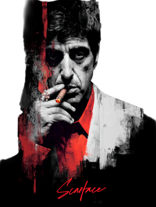 Charismatic Gangster Portrait Vinyl Car Decal Sticker – Waterproof & UV-Resistant 4.1066666666666665"