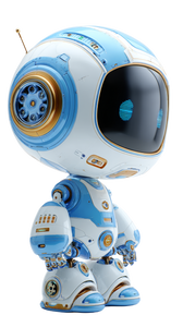 Chibi Toy Robot Vinyl Car Decal Sticker – Waterproof & UV-Resistant 4.8533333333333335"