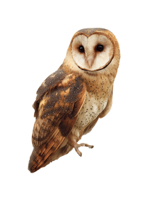 Woodland Owl Painting Vinyl Car Decal Sticker – Waterproof & UV-Resistant 8.213333333333333"