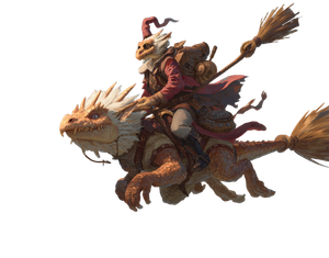 Flying Kobold Wizard Vinyl Car Decal Sticker – Waterproof & UV-Resistant 3.253333333333333