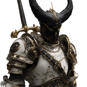Porcelain Armored Knight Vinyl Car Decal Sticker – Waterproof & UV-Resistant 6.826666666666667"