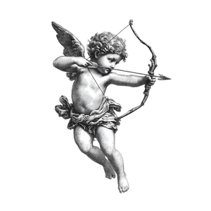 Cherub With Bow V2 Vinyl Car Decal Sticker – Waterproof & UV-Resistant 3.4133333333333336"