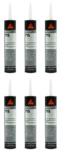 6x Sikaflex -715 Roof Sealant | Chemical Curing Flexible & Durable | EPDM Roof Membrane | Low VOCs | 10.1oz Tube 6x Sikaflex -715 Roof Sealant | Chemical Curing Flexible & Durable | EPDM Roof Membrane | Low VOCs | 10.1oz Tube