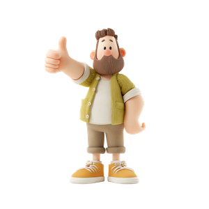 Charming 3D Character Vinyl Car Decal Sticker – Waterproof & UV-Resistant 3.4133333333333336"