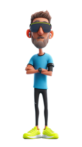 Stylised Runner Character Vinyl Car Decal Sticker – Waterproof & UV-Resistant 9.706666666666667"