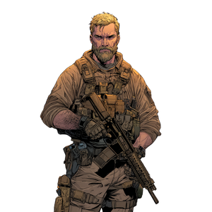 Tactical Comic Hero Vinyl Car Decal Sticker – Waterproof & UV-Resistant 3.4133333333333336"
