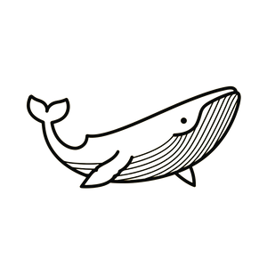 Whale Icon Vinyl Car Decal Sticker – Waterproof & UV-Resistant 3.4133333333333336"