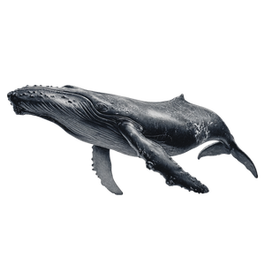 Blue Whale Drawing Vinyl Car Decal Sticker – Waterproof & UV-Resistant 3.4133333333333336"