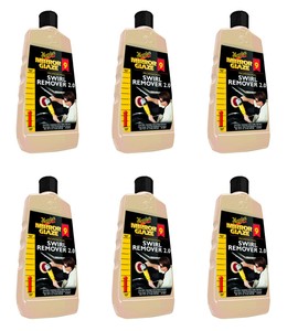 6x Meguiars Mirror Glaze Polishing Compound | Adds Gloss & Clarity | Dramatic Shine | 16oz Bottle