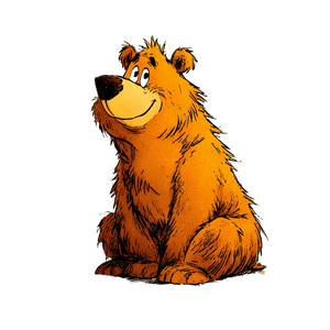 Cartoon Bear V6 Vinyl Car Decal Sticker – Waterproof & UV-Resistant 3.4133333333333336"